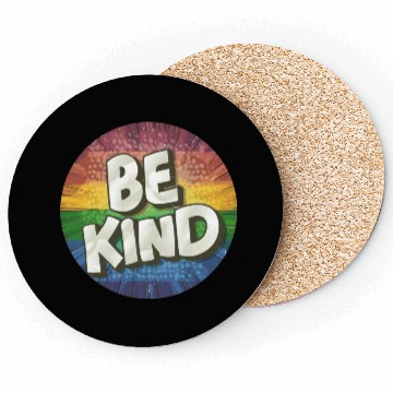 Discover LGBTQ Be Kind Coasters