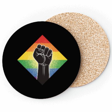 Discover LGBTQ Rights Fist Coasters