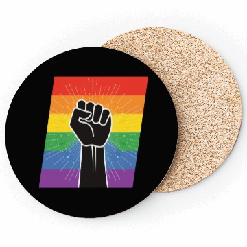 Discover LGBTQ Rights Fist Coasters