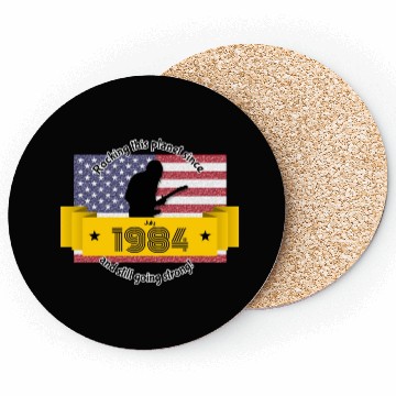 Discover 40th birthday Rocking this planet since 07/1984 Coasters