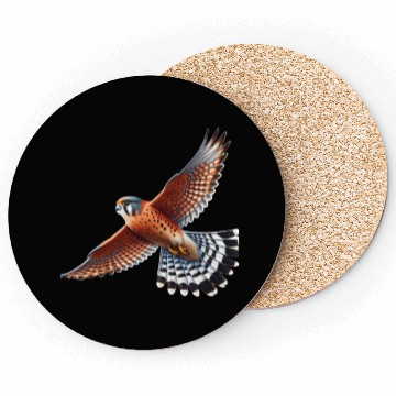 Discover Nankeen Kestral Bird in Flight Coasters