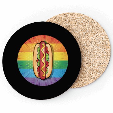 Discover LGBTQ Hot Dog Coasters