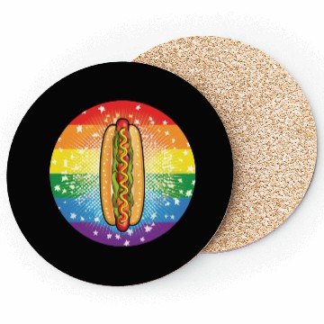 Discover LGBTQ Hot Dog Coasters