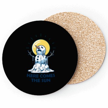 Discover Here Comes The Sun Snowman Coasters
