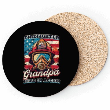 Discover Firefighter Grandpa Hero In Action Coasters