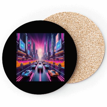 Discover Neon Nostalgia 2084 Coasters