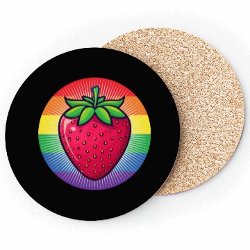 Discover LGBTQ Strawberry Coasters