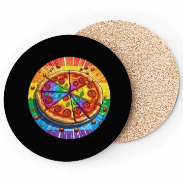 Discover LGBTQ Pizza Coasters