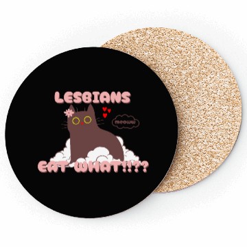 Discover Lesbians Eat What Funny Cat Coasters