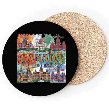 Discover CANADA Coasters