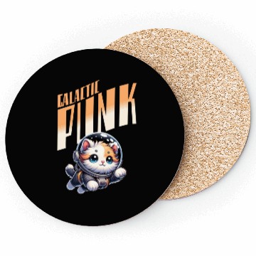 Discover punk galaxy kitty Coasters