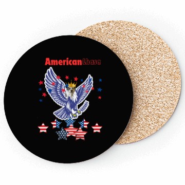 Discover American Lhasa Eagle Coasters
