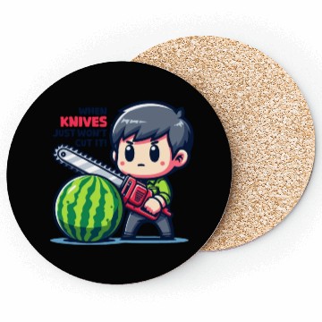 Discover Cutting Watermelon - Melon Chainsaw Coasters