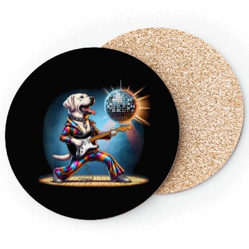 Discover Disco Labrador Retriever dog Coasters