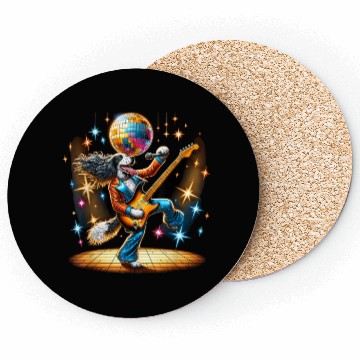 Discover Disco English Setter dog Coasters