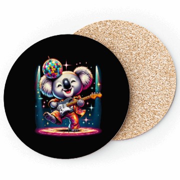 Discover Disco Ball Guitar Koala Coasters