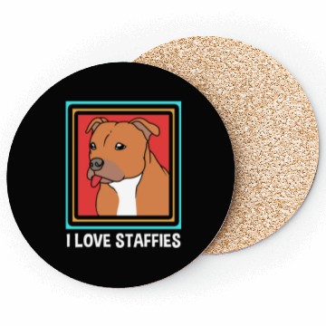 Discover Dog Lover Staffordshire Bull Terrier Coasters
