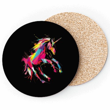 Discover Unicorn Rainbow Animal Zoo Coasters