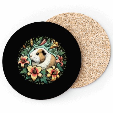Discover Guinea pig illustration Premium Coasters