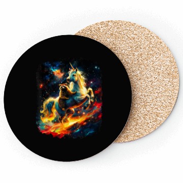 Discover Space Raccoon Riding unicorn Coasters