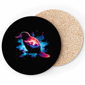Discover Cool Platypus Galaxy Space Art Coasters