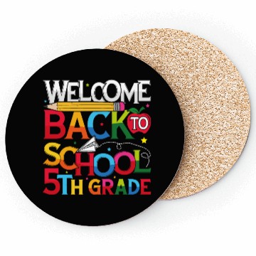 Discover Welcome Back to School 5th Grade Coasters teacher