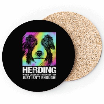 Discover Dog Humor Pet Puppy Owner Funny Border Collie Coasters