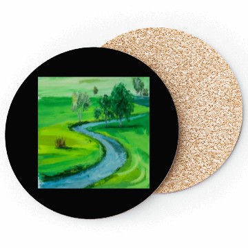 Discover Serene River Path Coasters