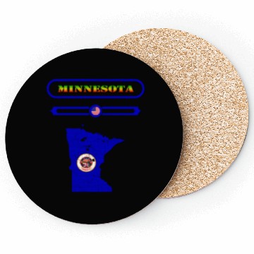Discover MINNESOTA MAP, MINNESOTA, USA. SAMER BRASIL Coasters
