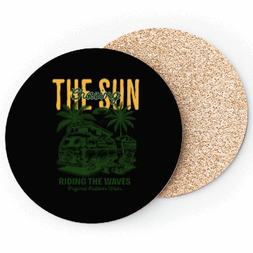 Discover Chasing the Sun Riding the Waves Outdoor Wear Coasters