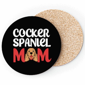 Discover Cute Dog Lover Brown Cocker Spaniel Mom Coasters
