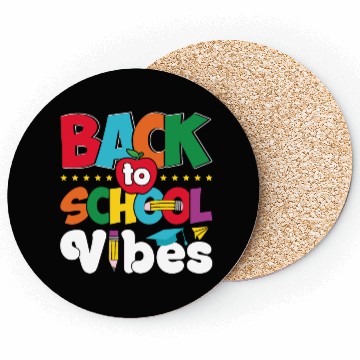 Discover Back to school vibes funny kids gift Coasters
