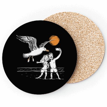 Discover Seagull Surprise: The Ultimate Beach Photobomb Coasters