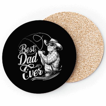 Discover Fishing Dad Best Dad Ever Te Coasters