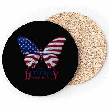 Discover PATRIOTIC butterfly elegance Coasters
