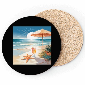 Discover Tropical Cocktail Party Coasters