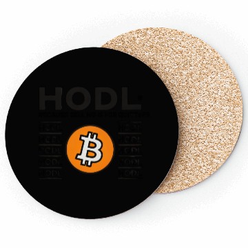 Discover HODL Bitcoin Crypto Design Coasters