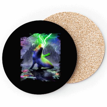 Discover Capybara Spewing Lightning Funny Coasters
