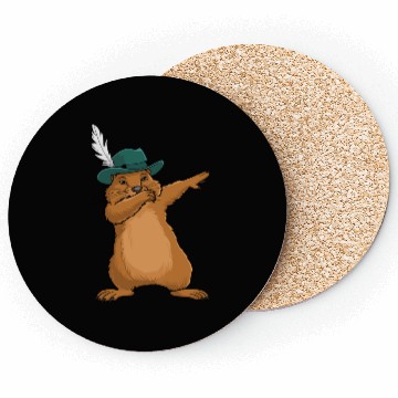Discover Groundhog Marmot for a Marmot lover groundhog fan Coasters