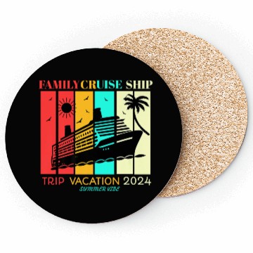 Discover Family Cruise Ship Vacation Trip Coasters