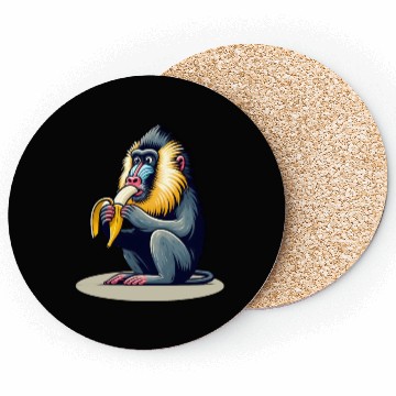 Discover Mandrill Banana Monkey Coasters