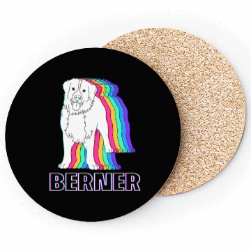 Discover Funny Dog Lover Retro Berner Bernese Dog Coasters