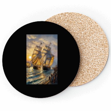 Discover Sailing into the Sunset Coasters