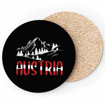 Discover Austria Holiday Eagle Alps Mountains Gift Coasters