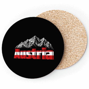 Discover Austria Holiday Eagle Alps Mountains Gift Coasters