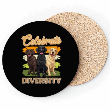 Discover Labrador Retriever CELEBRATE DIVERSITY Labrador Coasters