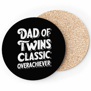 Discover Dad of Twins Coasters Funny Twin Dad Father's Day