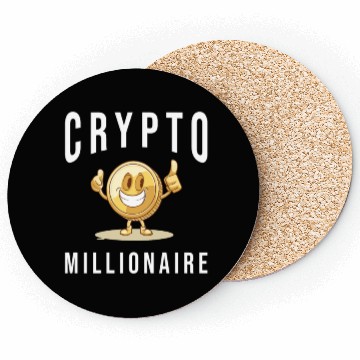 Discover Crypto Millionaire Bitcoin Coin Coasters