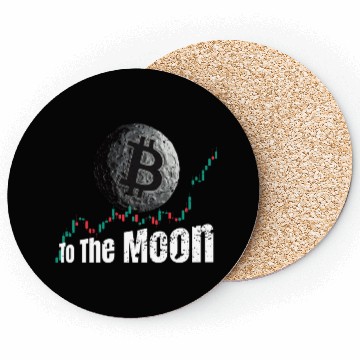 Discover Bitcoin Chart To The Moon Coasters