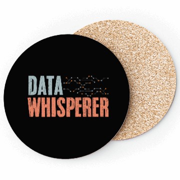 Discover Data Whisperer Vintage Data Science Data Scientist Coasters